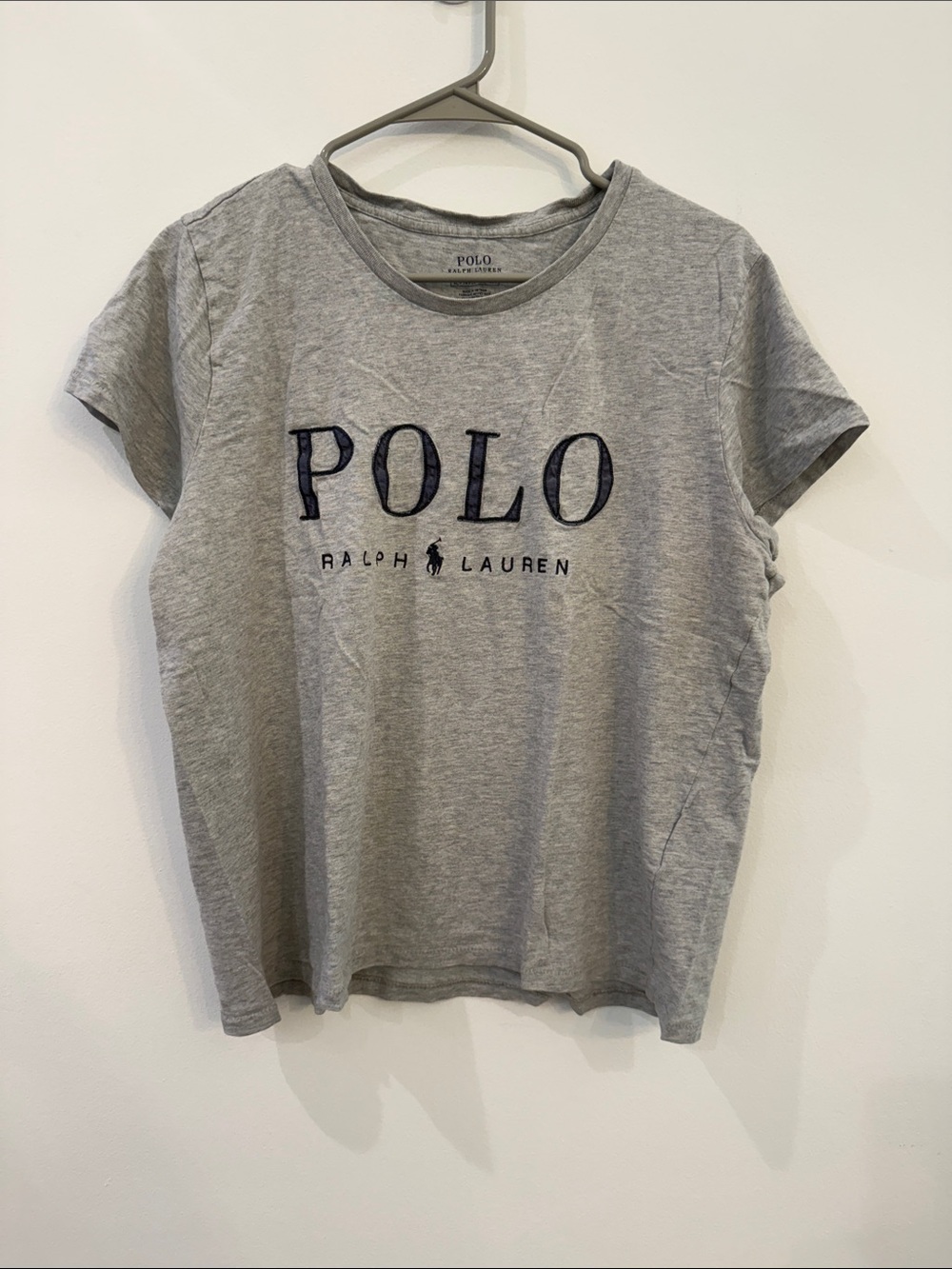 Polo by Ralph Lauren Gray Logo Crewneck Tee